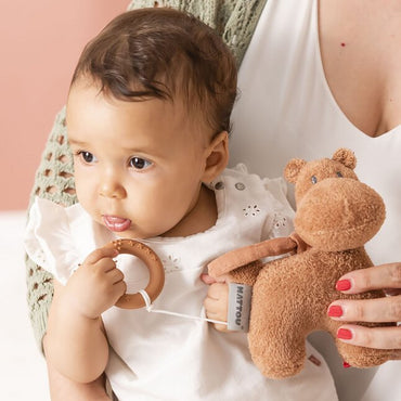 Nattou Jouet musical à tirette Susie & Bonnie - Susie rouille 20 cm