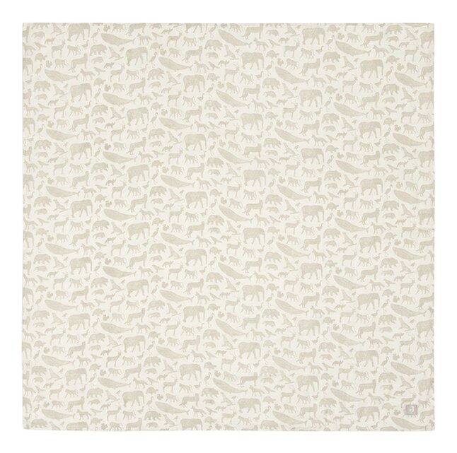 Jollein Essuie tetra Animals XL Nougat - 2 pièces