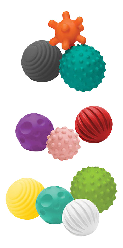 Infantino Set de jeu Go Gaga Textured Multi Ball Set - 10 pièces