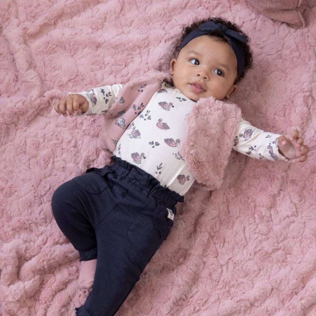 Feetje Bandeau AOP Swanlake Navy