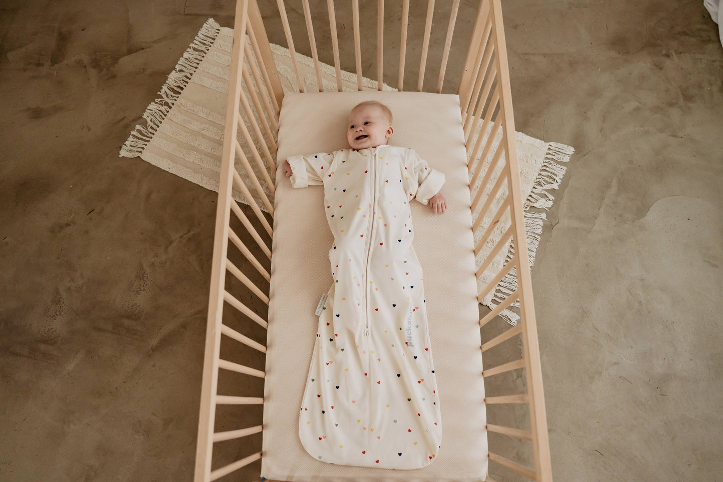 Puckababy Sac de couchage 4 saisons Hearts confetti 6 mois - 2,5 ans