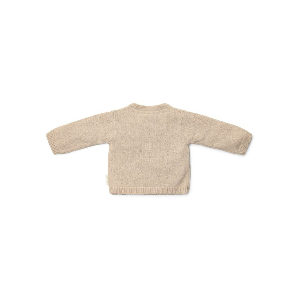 Little Dutch Gebreid vestje overslag Soft Beige