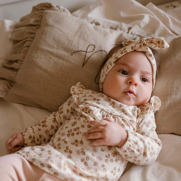 Dirkje 3-delige set NOOS meisjes bloemen Off White