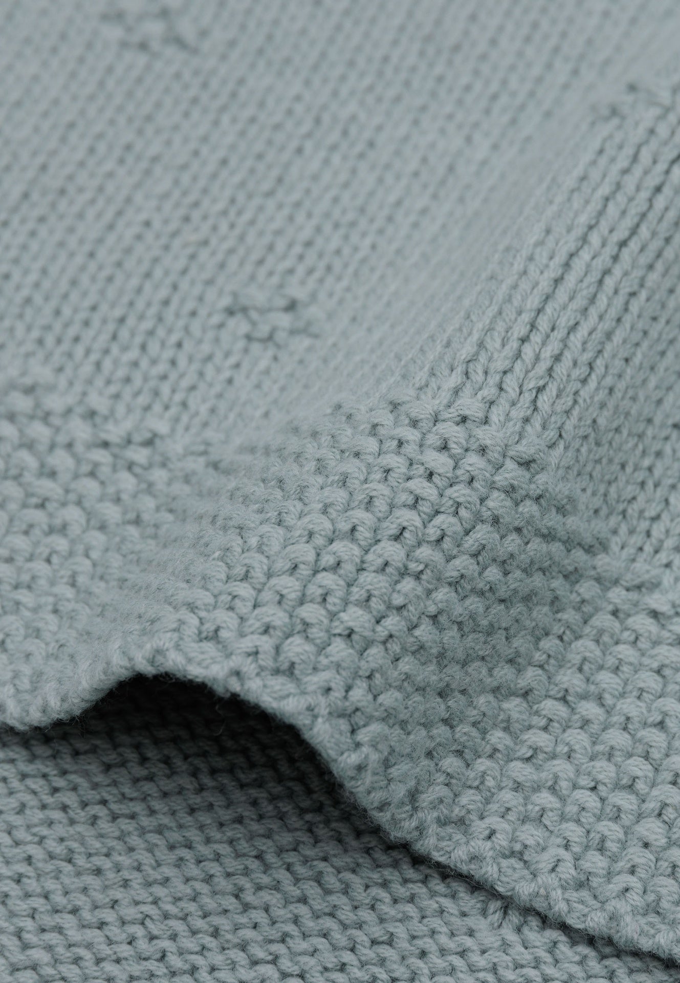 Jollein Couverture pour lit Cosy Knit Sea Green coton Lg 150 x L 100 cm