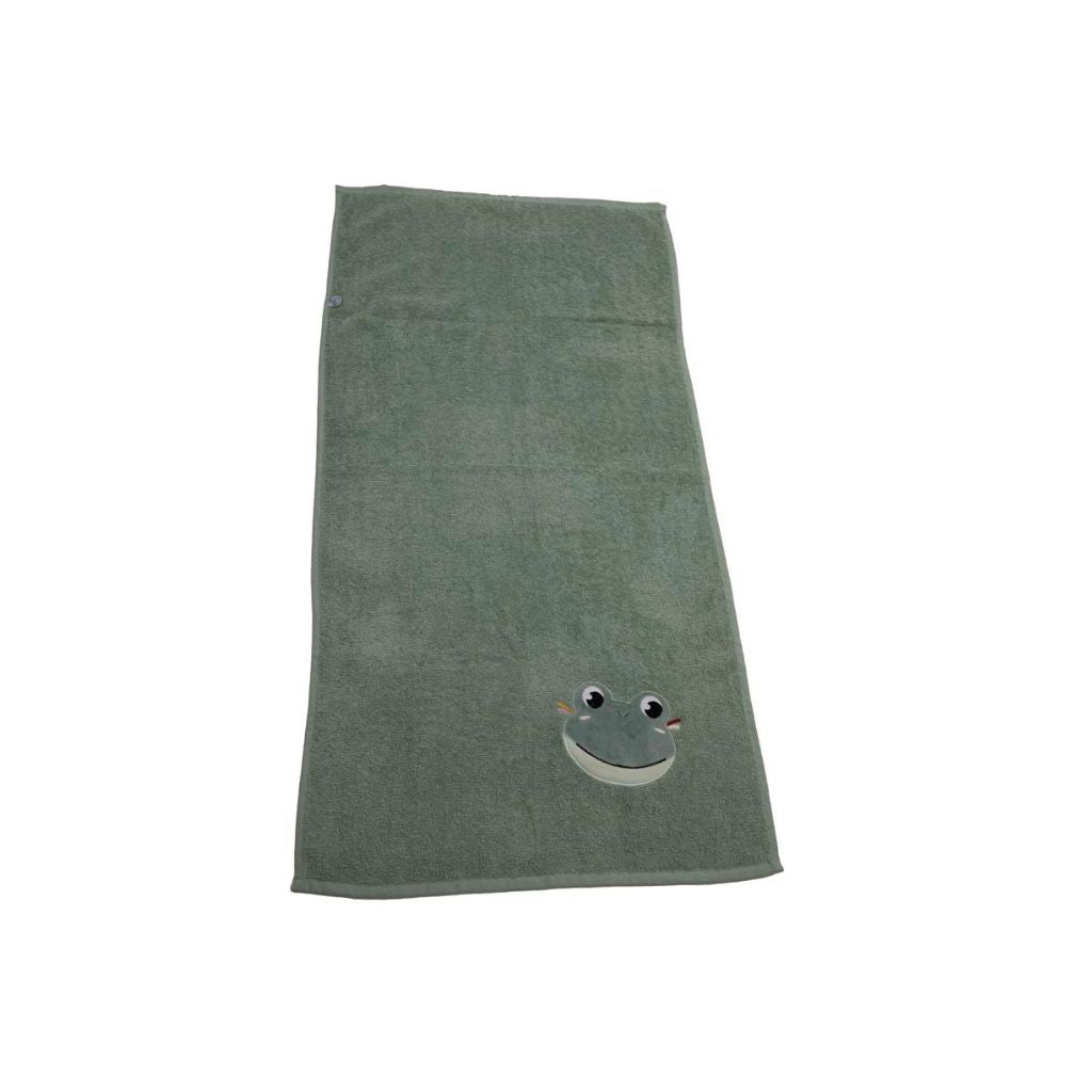 Dreambee Serviette Oscar Grenouille Lg 50 x L 100 cm - 2 pièces