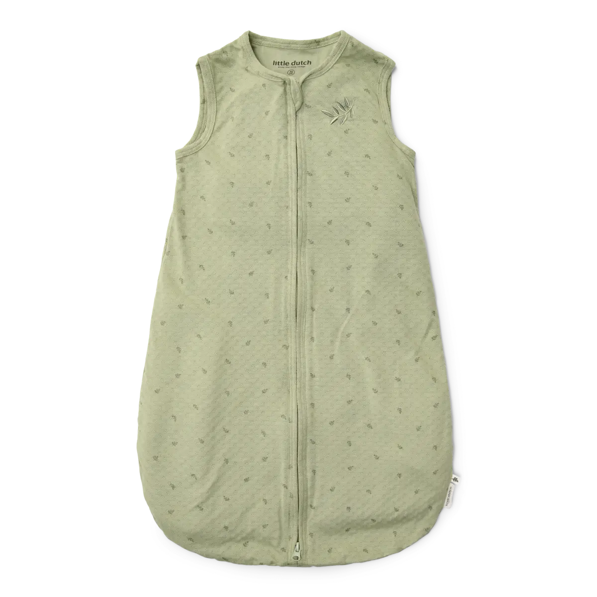 slaapzak zomer 110 cm jersey/jaquard Sage groen