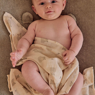 Noukie's Drap Fluffy & Orso 100 x 100 cm - 2 pièces