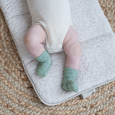 KipKep Blijf sokken 1 paar - newborn, m 0-3, calming green, Uniseks
