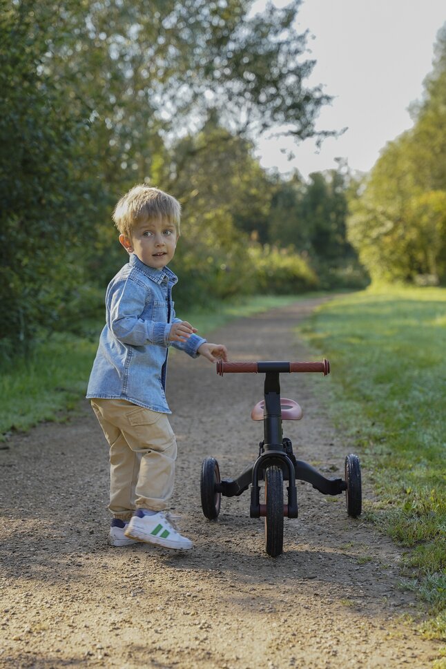 Topmark Driewieler 4-in-1 Kaya zwart