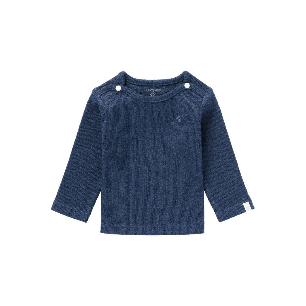 Noppies T-shirt à longues manches Rib Natal Navy Melange