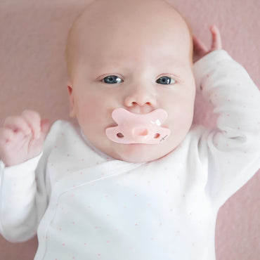 Difrax Fopspeen Natural Newborn Pure Roze Blossom