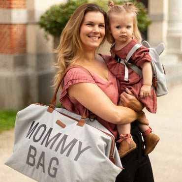 Childhome Verzorgingstas Mommy Bag Signature Canvas Grey