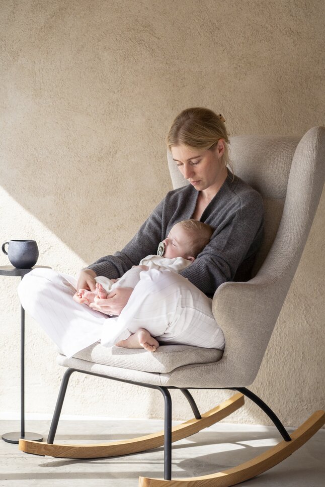 Quax Fauteuil à bascule De Luxe Clay