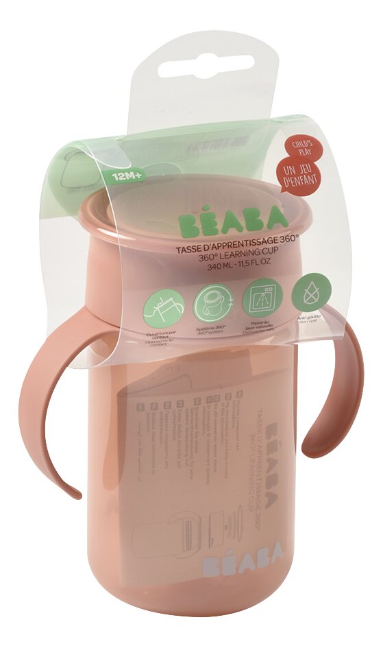 Béaba Gobelet d'apprentissage 360° rose 340 ml
