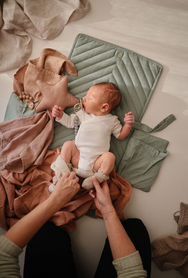 Mushie Verzorgingsmatje Roman Green