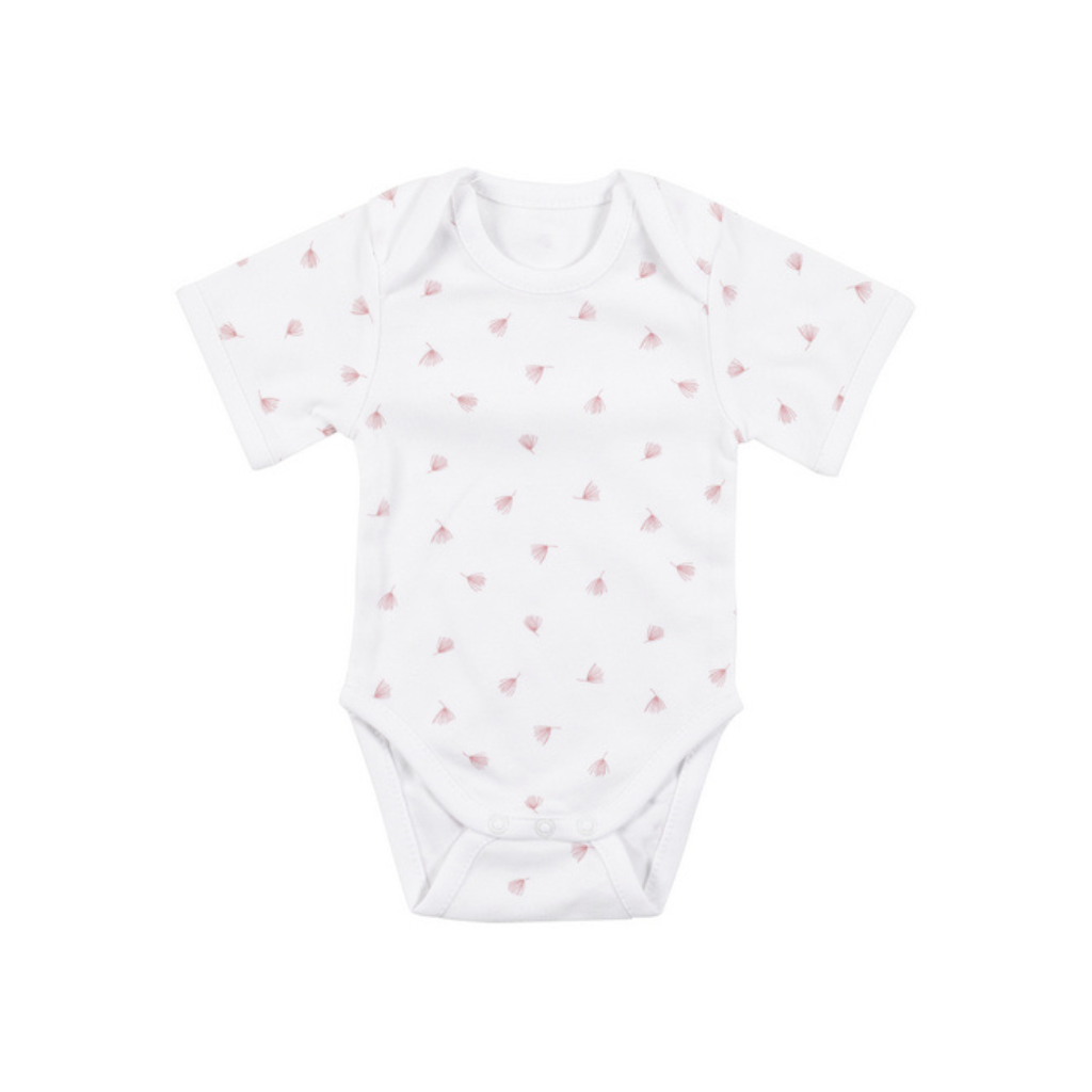 Dreambee Body à manches courtes Essentials Flower rose - 2 pièces