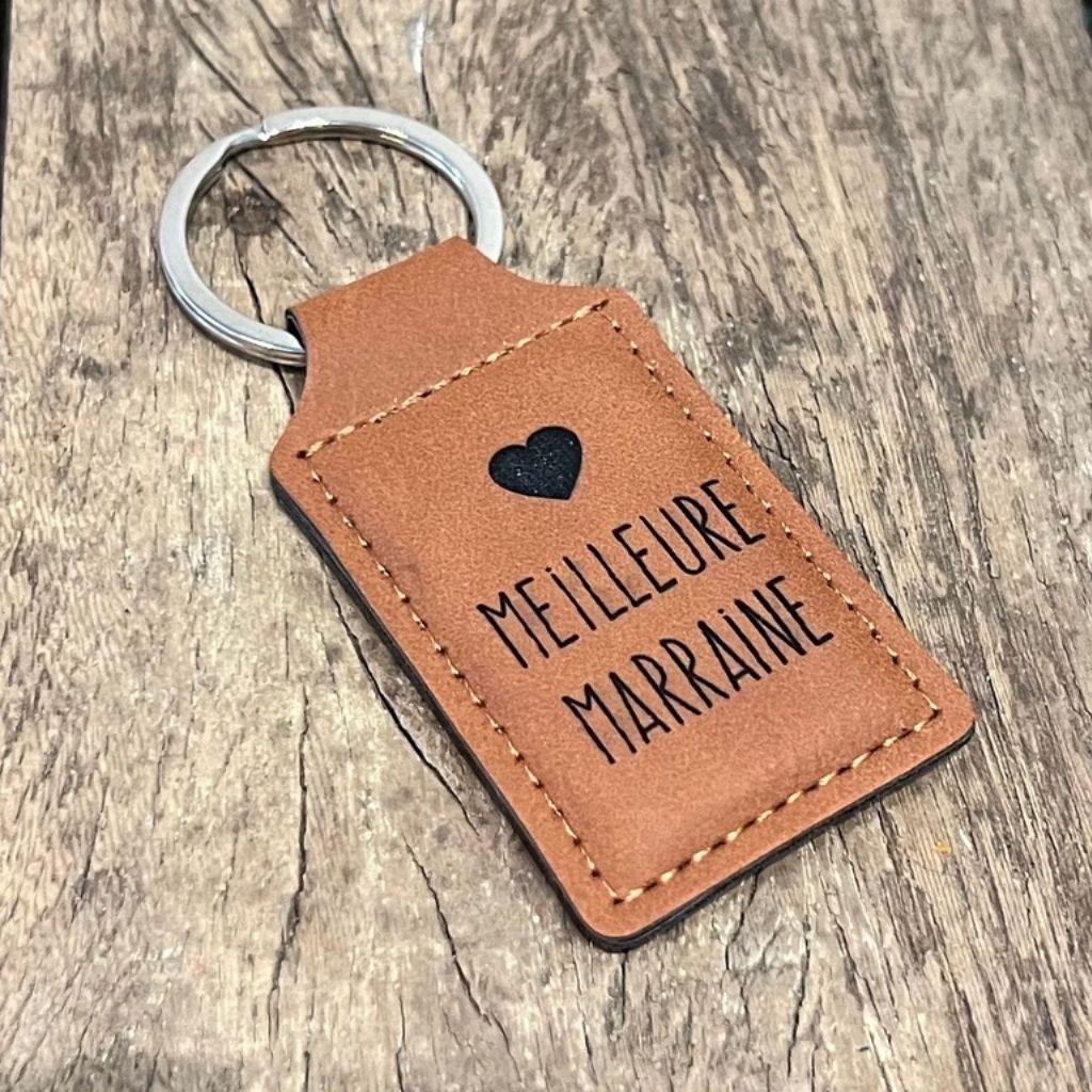 Dotti Sleutelhanger Leather Meilleure Marraine