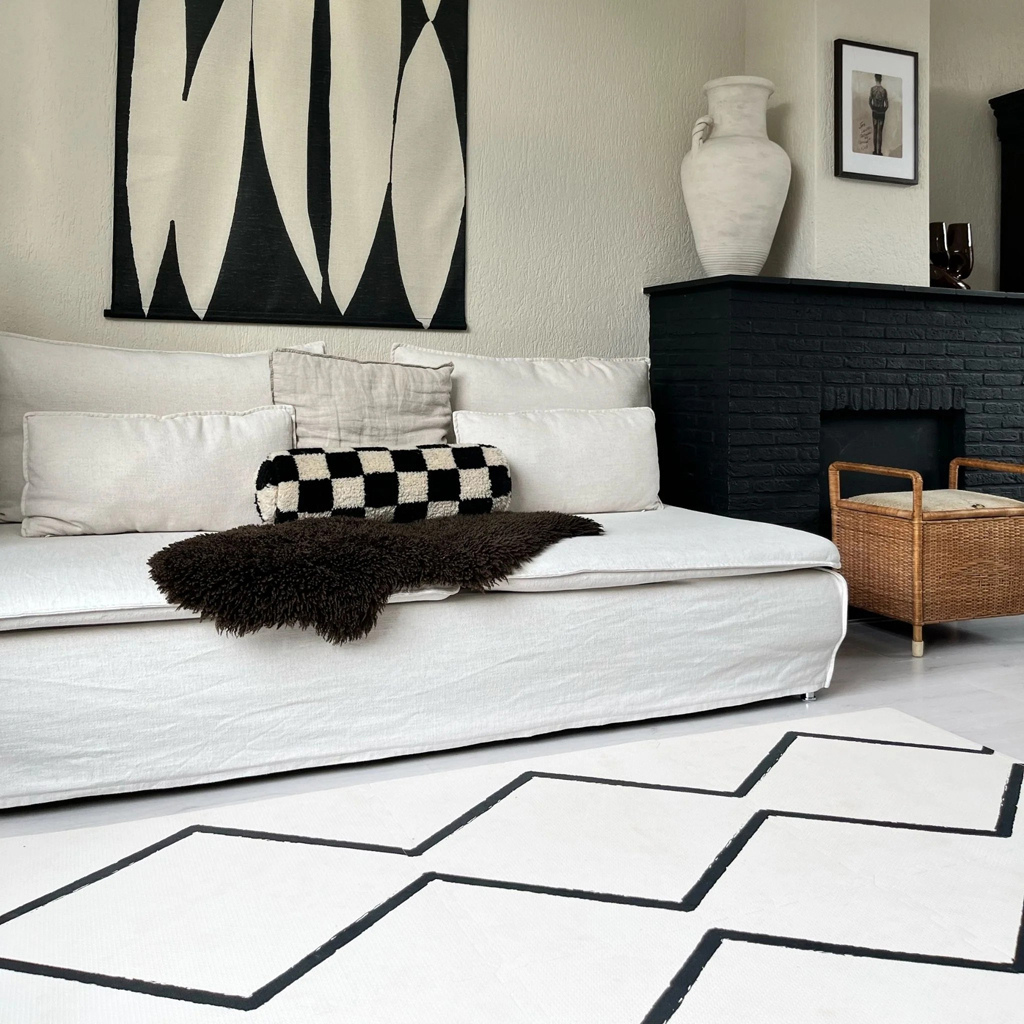 Eeveve Tapis-puzzle Beni Ecru