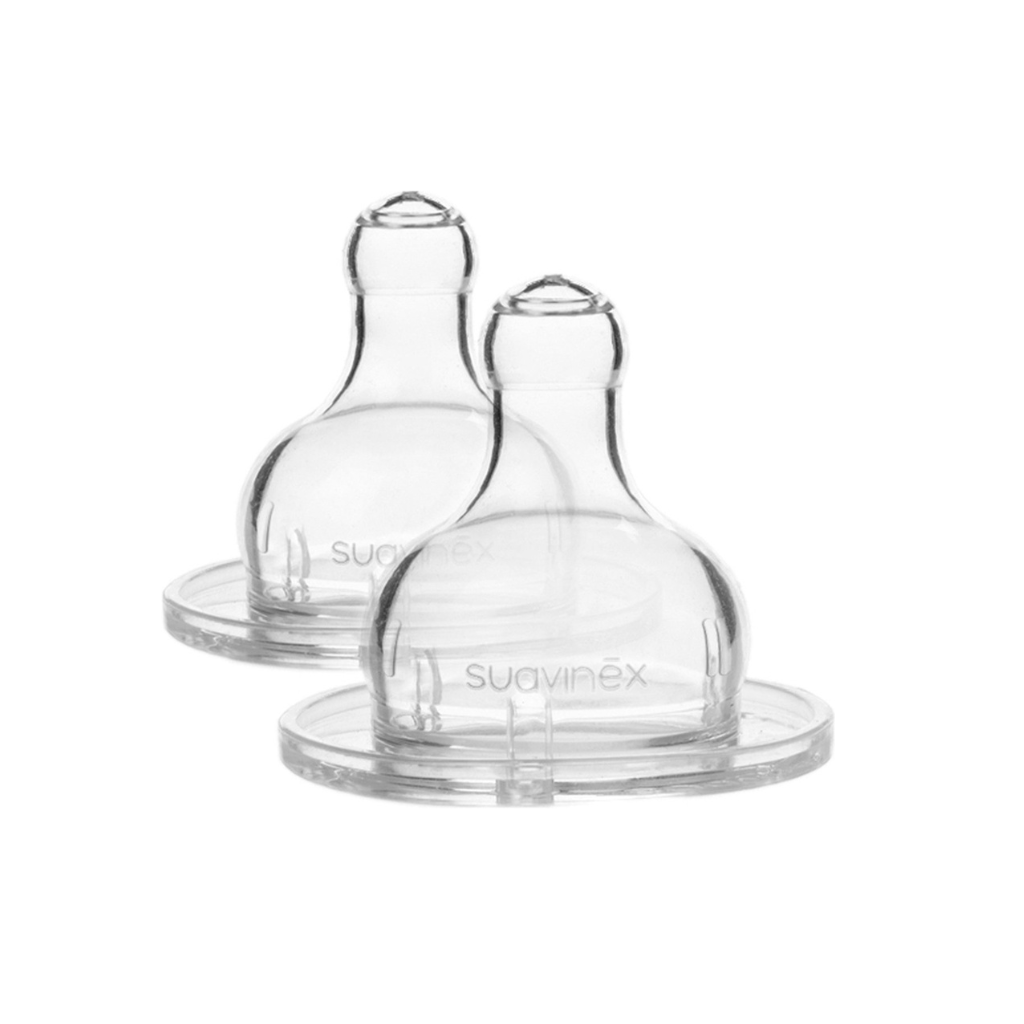Zuigspeen, 2st, Suavinex, silicone, 3 posities