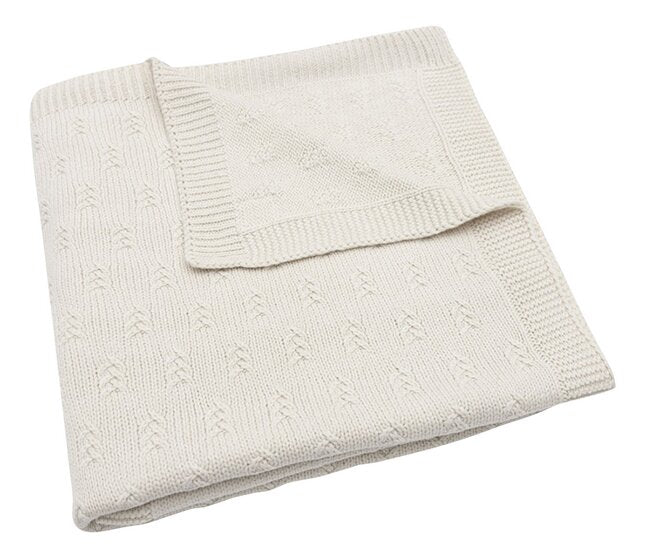 Jollein Deken voor bed Grain Knit Oatmeal