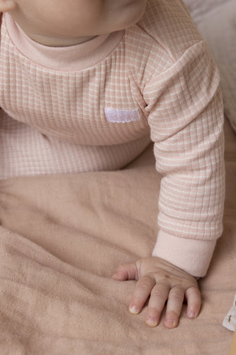 Feetje Pyjama Wafel Vieux Rose Melange