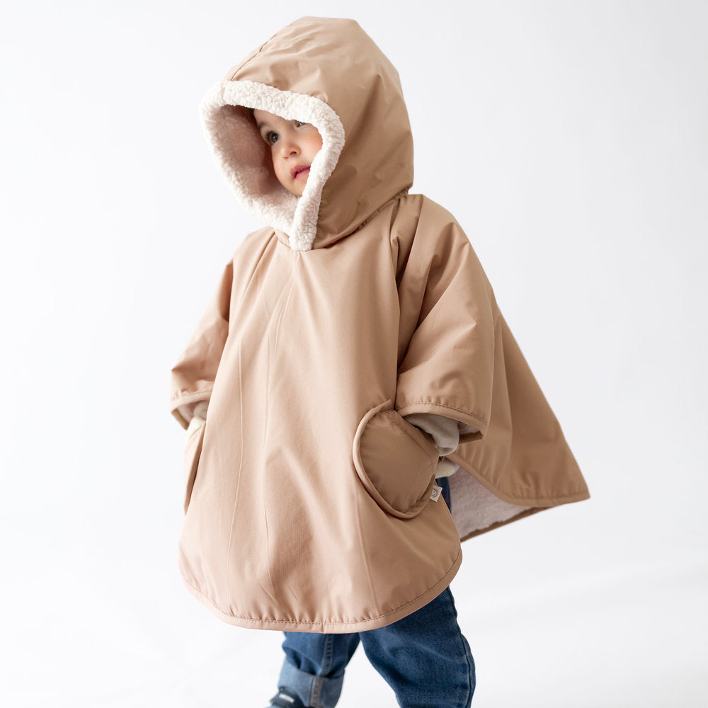 Bemini Poncho de voyage Teddy & Coated Waterproof Natural