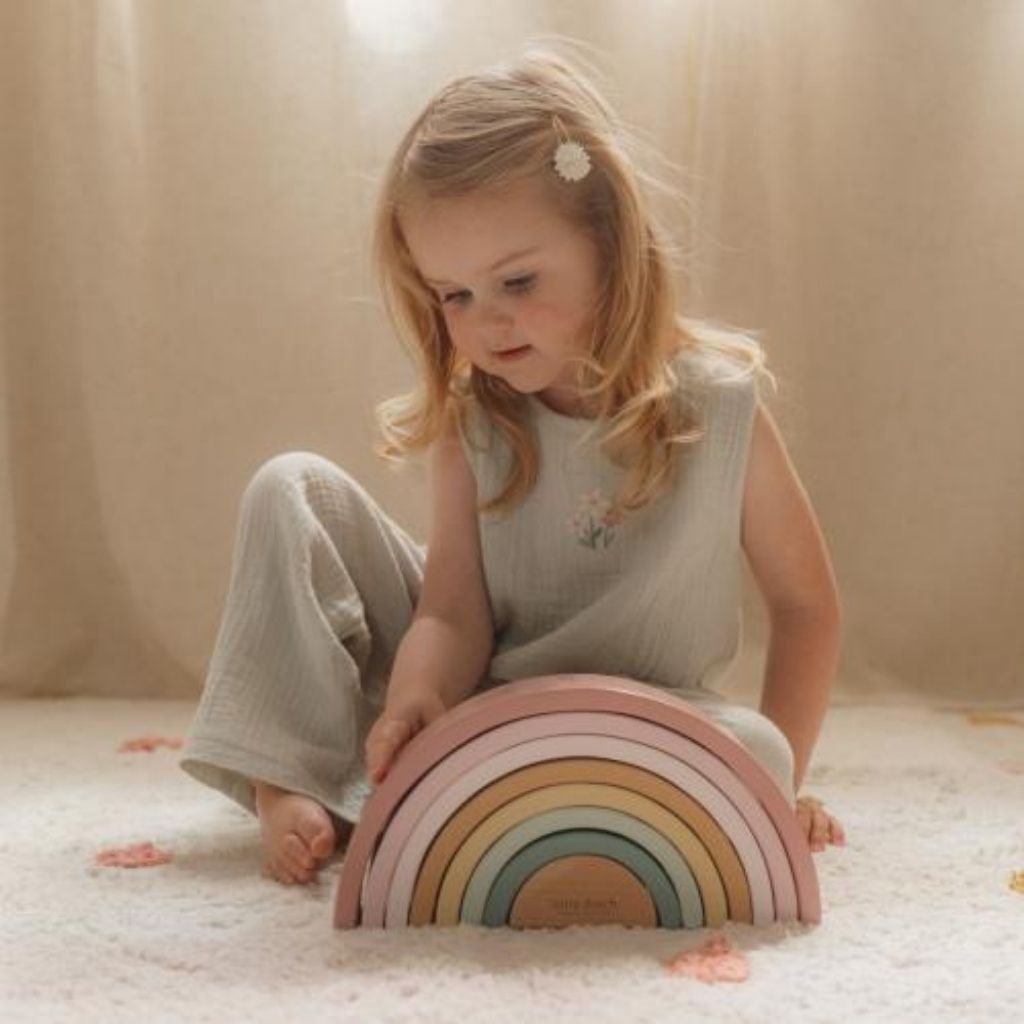 Little Dutch Arc-en-ciel en bois Fairy Garden