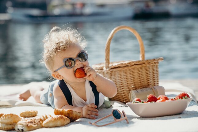 Ki ET LA Lunettes de soleil Ours'on bleu/gris argenté 1-2 ans