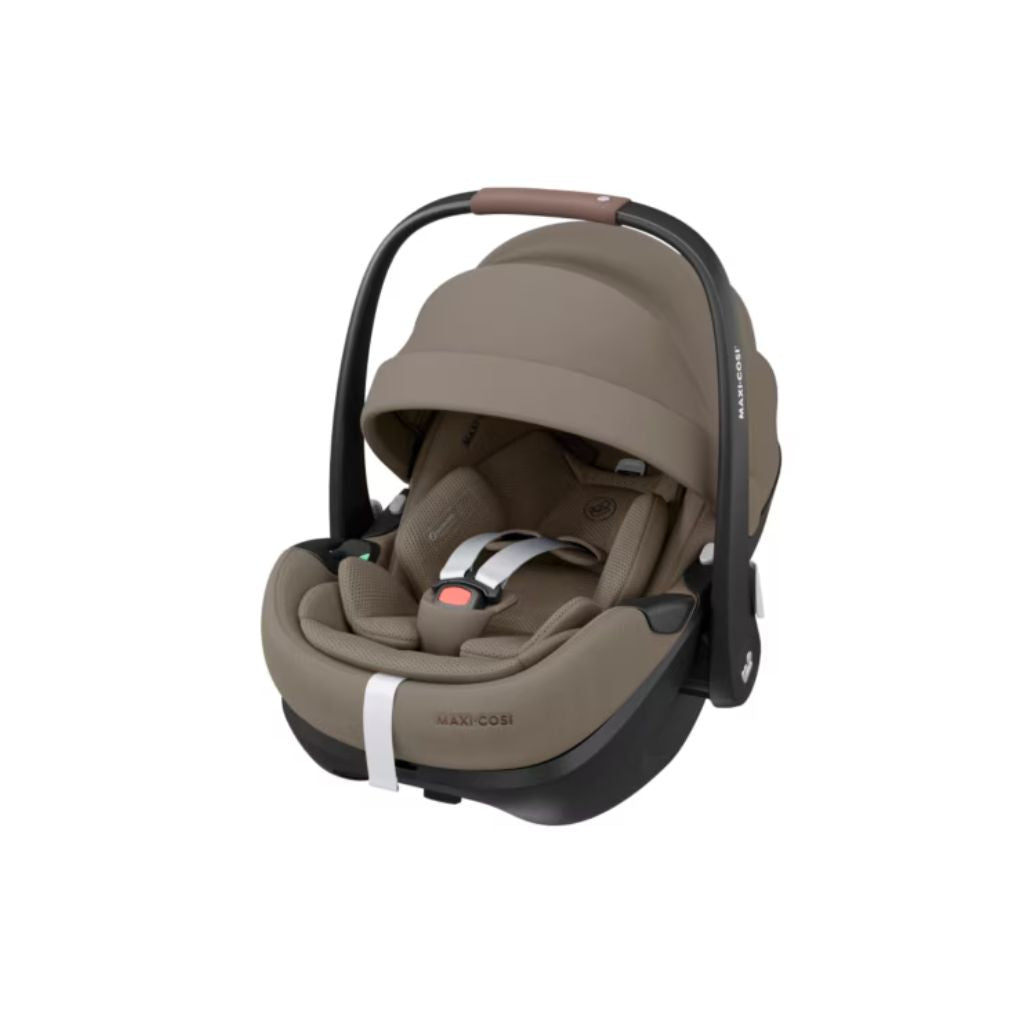 Maxi-Cosi Kinderwagen 5-in-1 Oxford Twillic Truffles + Sense draagmand + adapter + autostoel Pebble 360 pro 2 + basis Familyfix 360 Pro