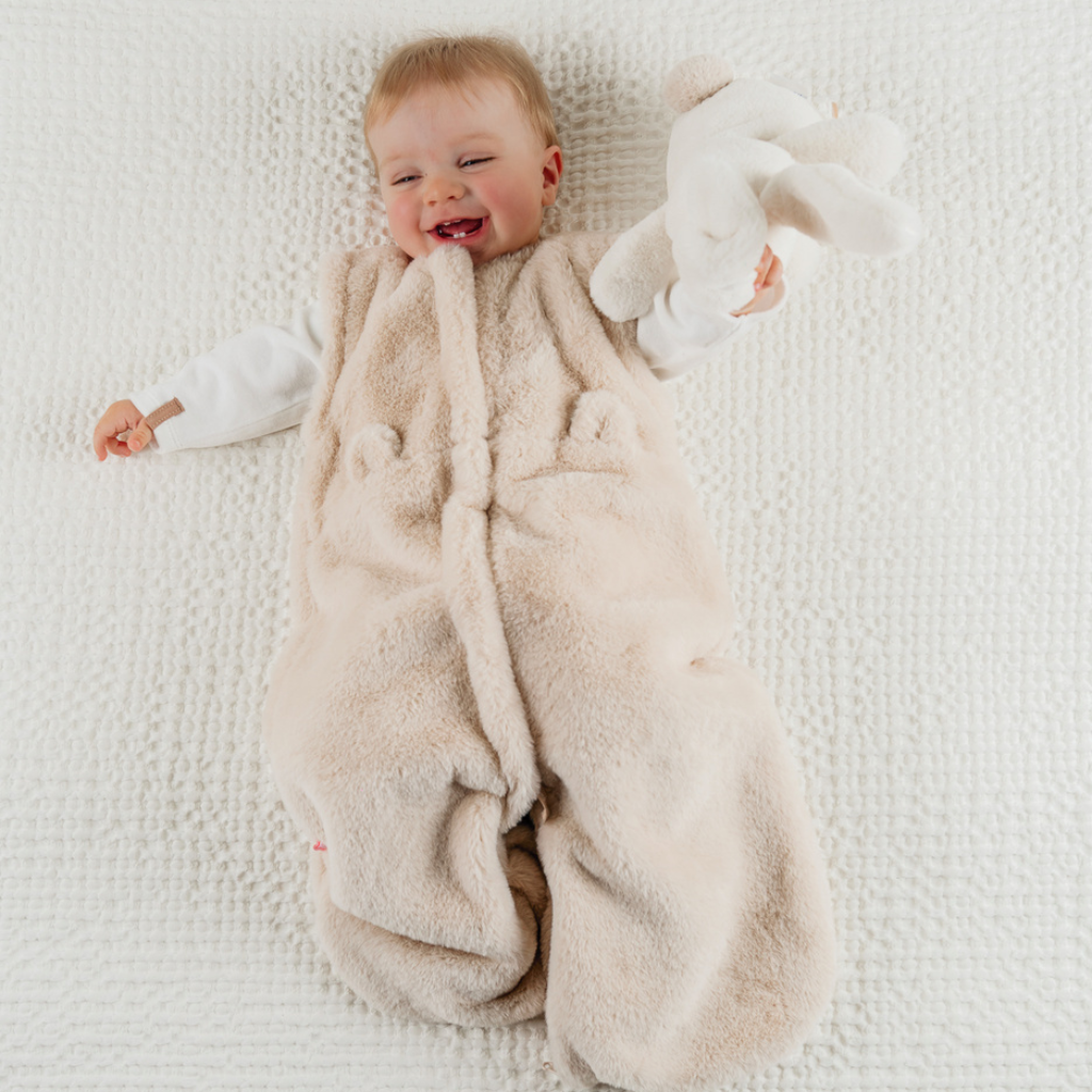 Noukie's Slaapzak fake fur beige 50 cm