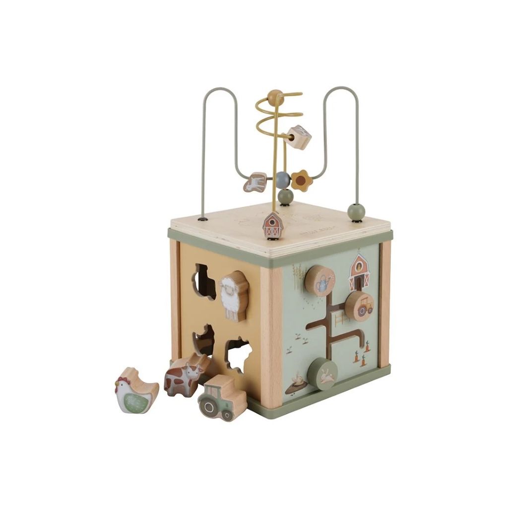 Little Dutch Cube d'activités en bois Little Farm