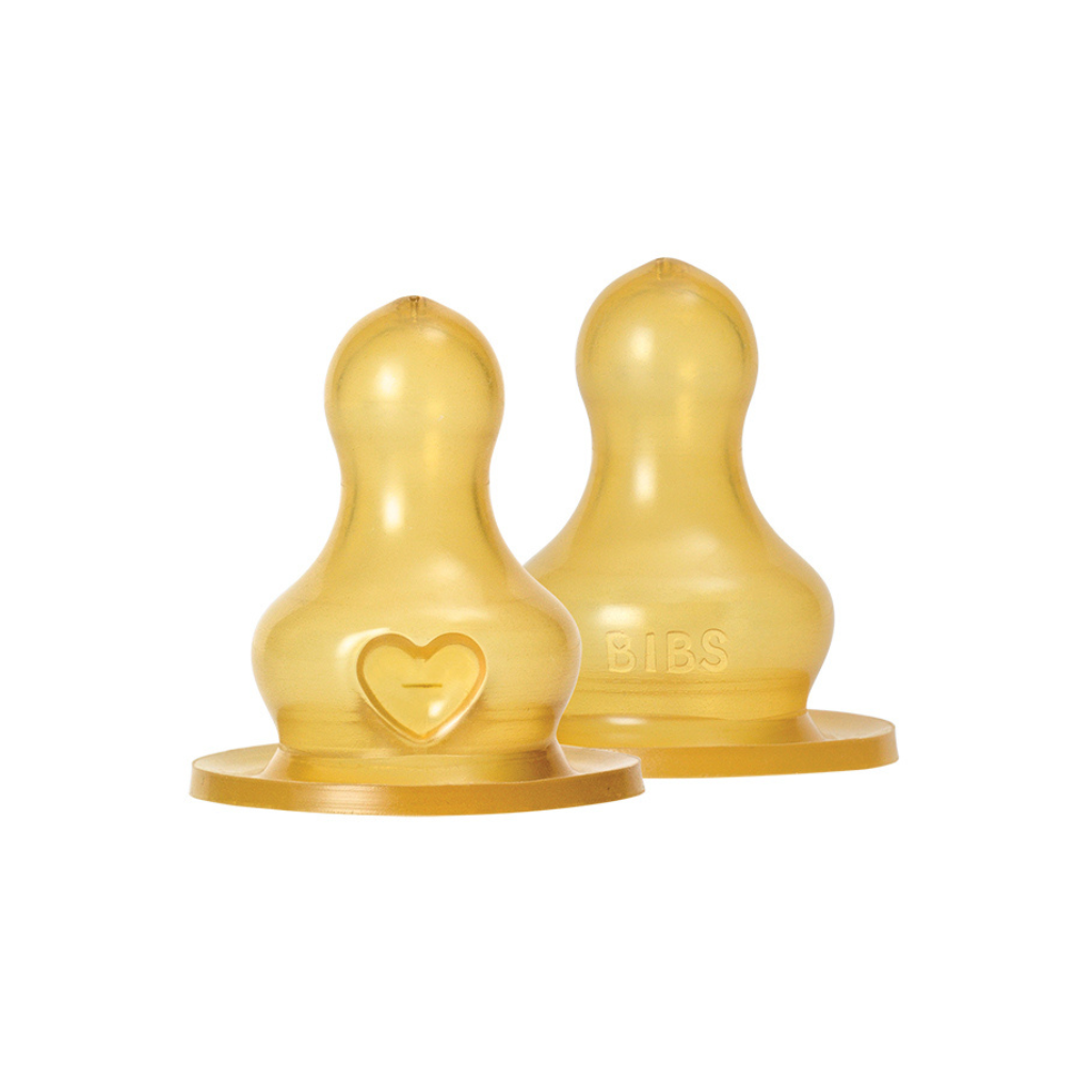 Bibs Tétine anticolique en latex débit lent - 2 pièces