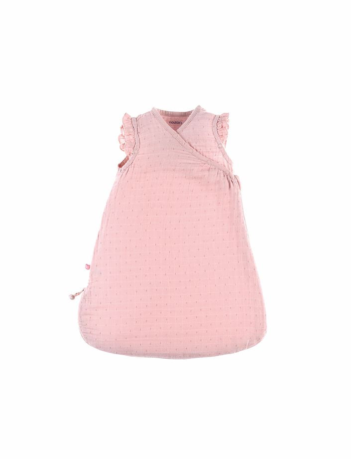 Noukie's Sac de couchage d'été Bio tétra 50 cm rose clair