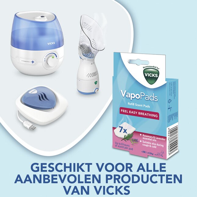 Vicks Tablette de parfum VapoPads Romarin & Lavande - 7 pièces