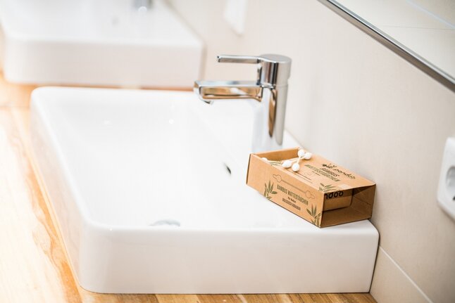 Pandoo Cotons-tiges avec embout sécurisé bambou