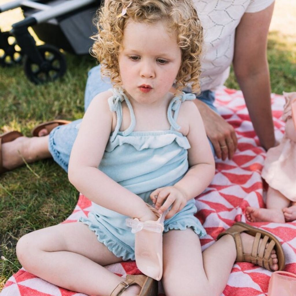 Baby on the Move Bewaarzakjes Yummy Bag Blush 230 ml - 2 stuks