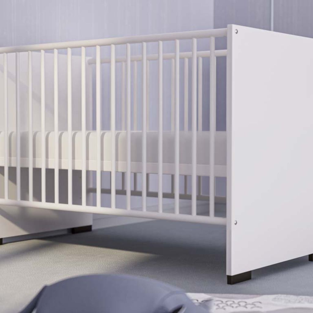 Yuny 2-delige babykamer (bed L 120 x B 60 cm+ commode) Suzie