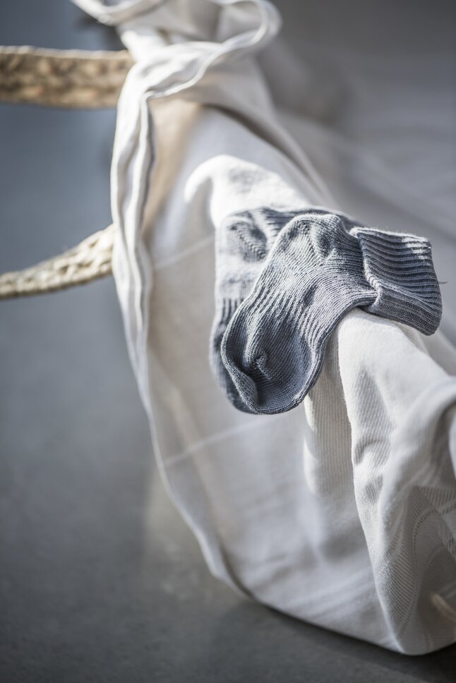 KipKep Blijf-Sokken Denim Blue - 2 stuks