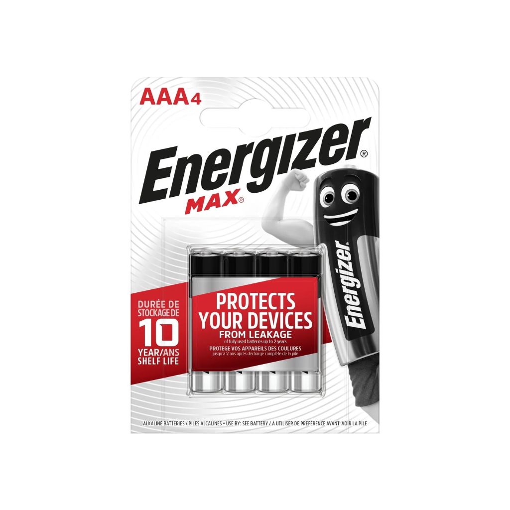 Energizer Batterij Max AAA LR03 – 4 stuks