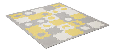 Kinderkraft Tapis-puzzle Luno Shapes jaune