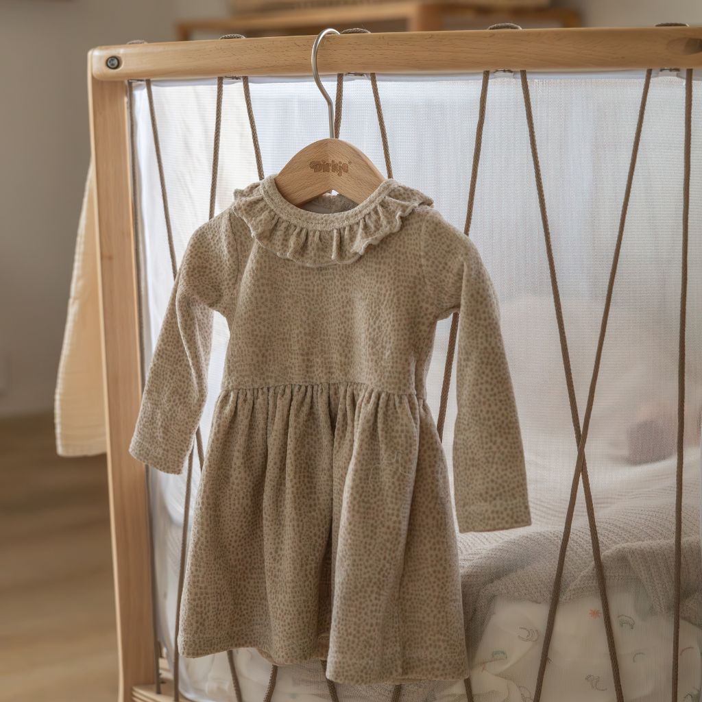 Dirkje Set 2-delig jurk en legging Beige grey meisje