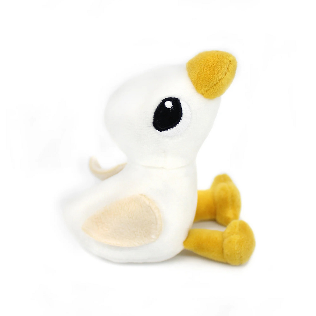 Les Déglingos Peluche Jébongou oie Maman et Bébé blanche Ptipotos