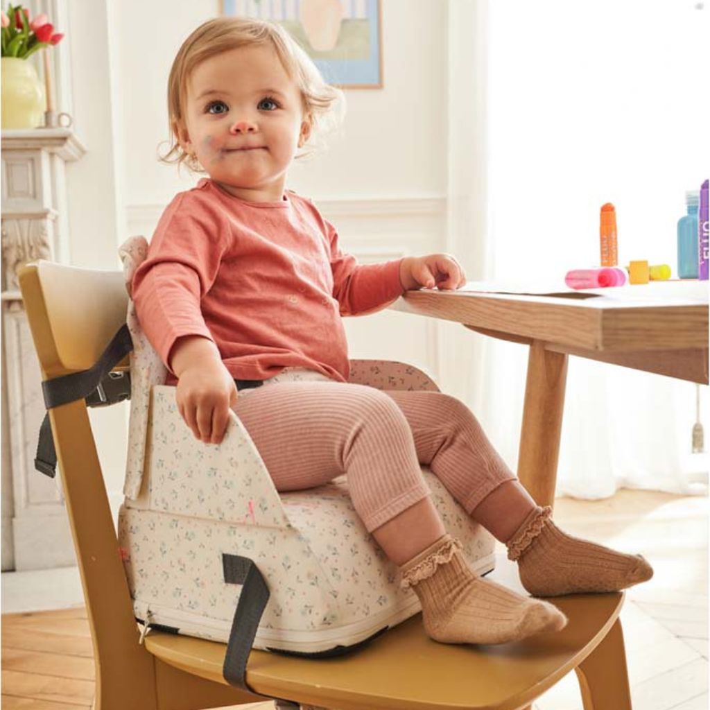 Noukie's Stoelverhoger Bali, Moka & Snow écru