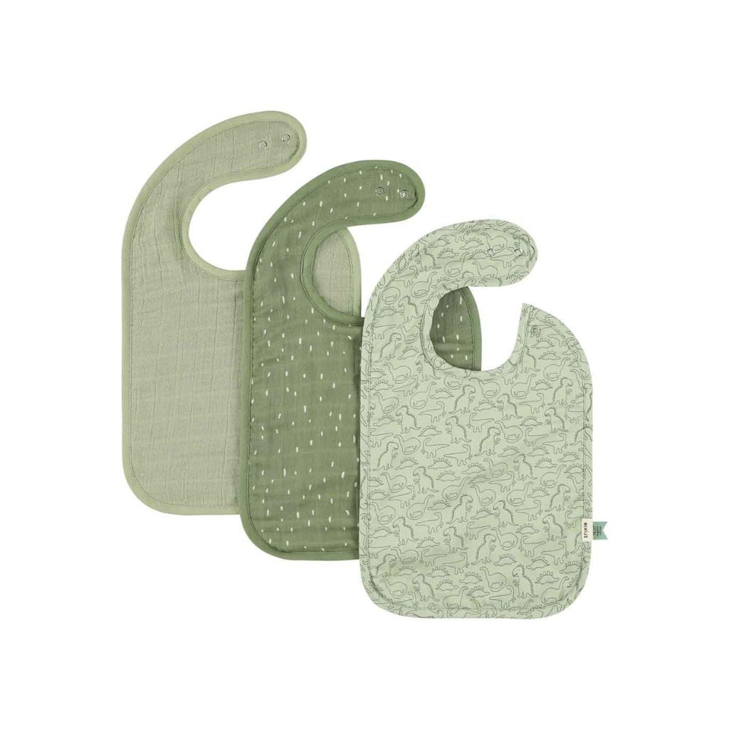 Trixie Slabbetje Daring Dino - 3 stuks