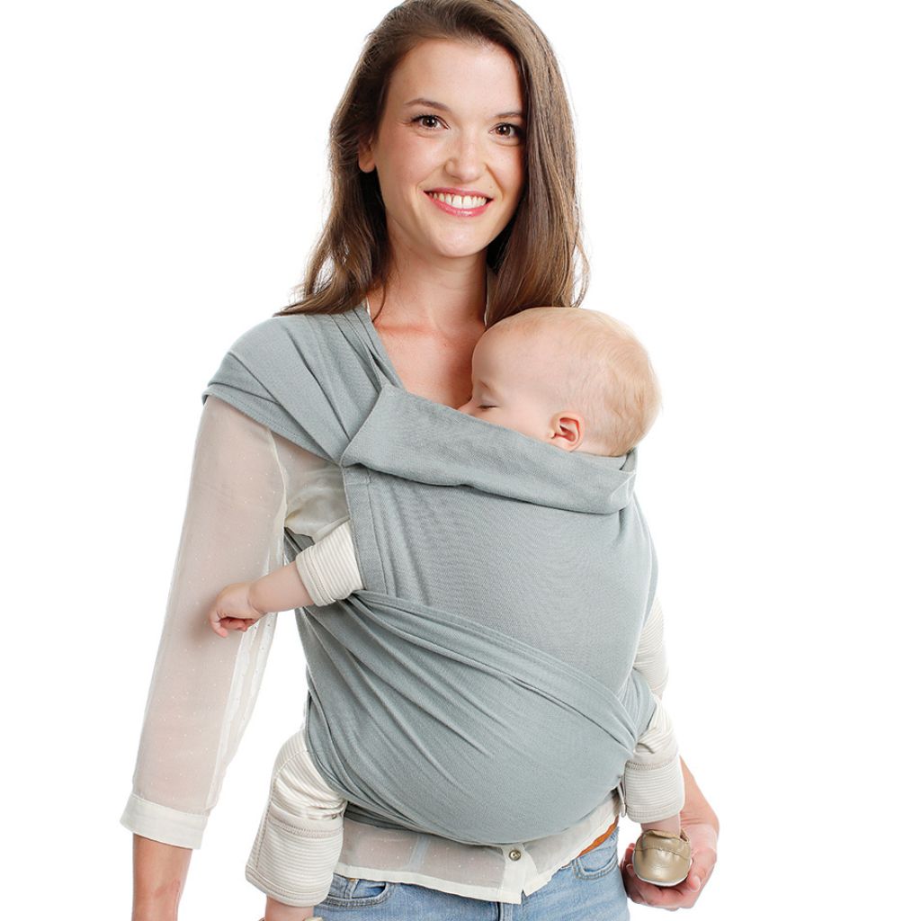 Draagdoek, Mei Tai, BB-Tai, geweven, soft grey, 100 Biokatoen, Babylonia