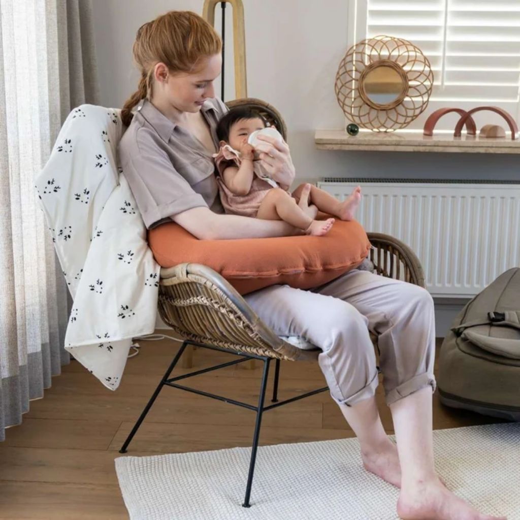 doomoo Housse pour coussin d'allaitement Softy terracotta