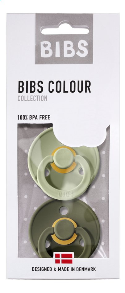 Bibs Sucette 0 - 6 mois sage/hunter green - 2 pièces
