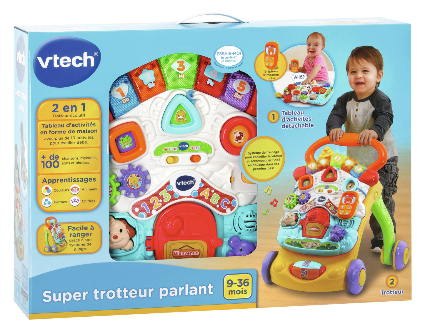 VTech Porteur-pousseur 2 en 1 Baby Walker FR