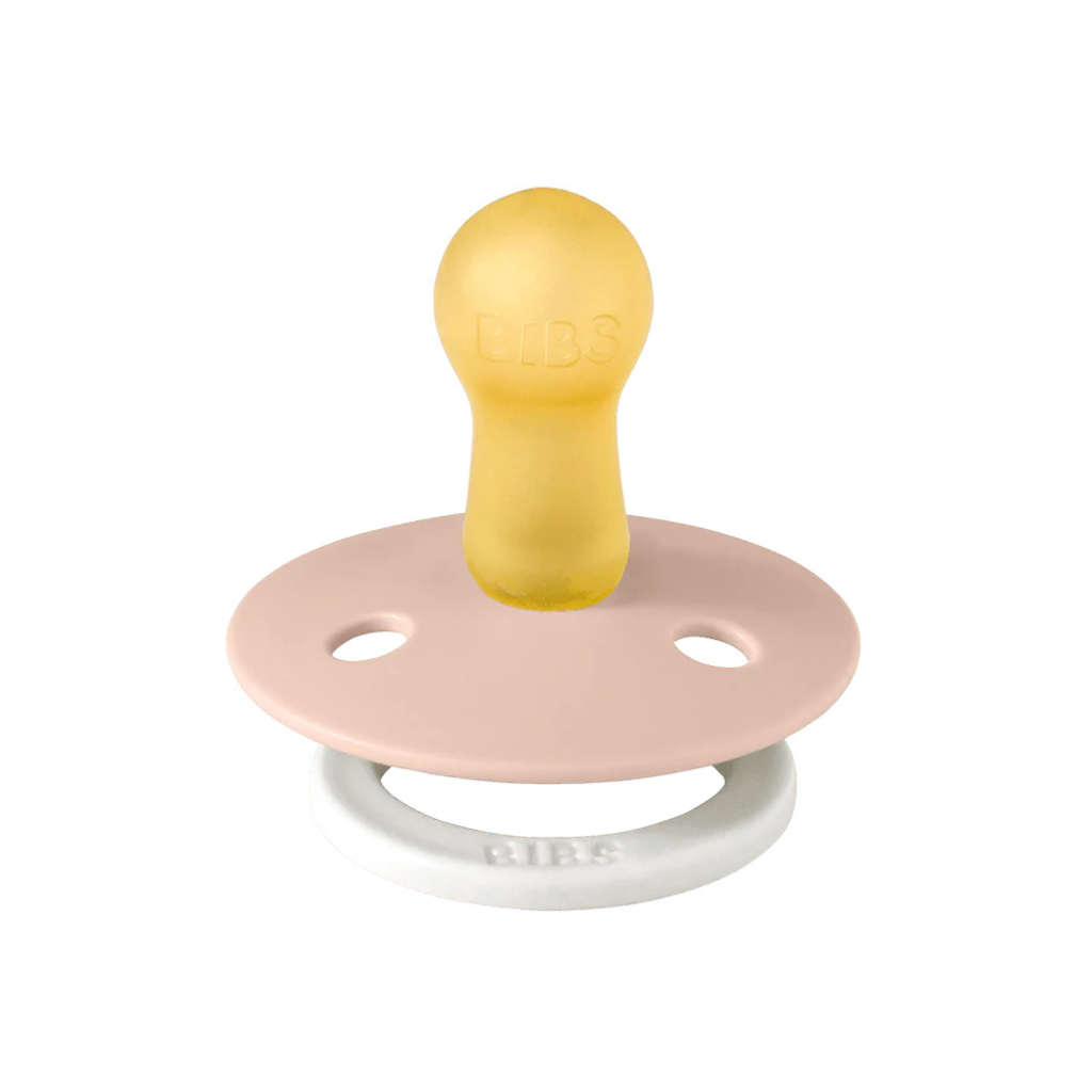 Bibs Fopspeen + 18 maanden Glow in the dark Blush/Vanilla - 2 stuks