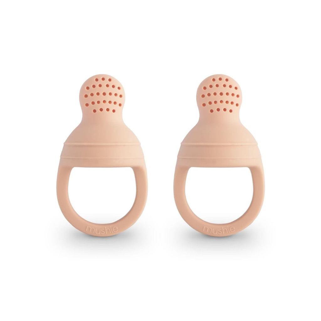 Mushie Sabbelzakje Fresh Food Feeder Blush - 2 stuks
